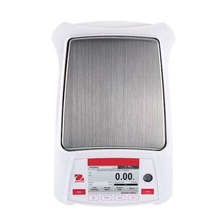 Ohaus AX6202 Model Hassas Terazi | 6200 g Kapasiteli, 0,01 g Hassasiyetli Laboratuvar Terazisi