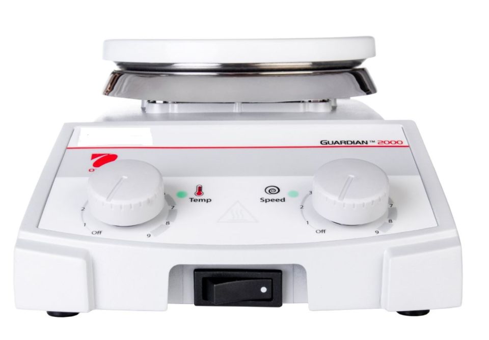 Ohaus Guardian 2000 Serisi e-G21HSRDS Model Analog Isıtıcılı Manyetik Karıştırıcı, 200-1600 rpm, 50-380°C, 15L Kapasite, 135 mm Plate, Seramik Kaplama, Analog