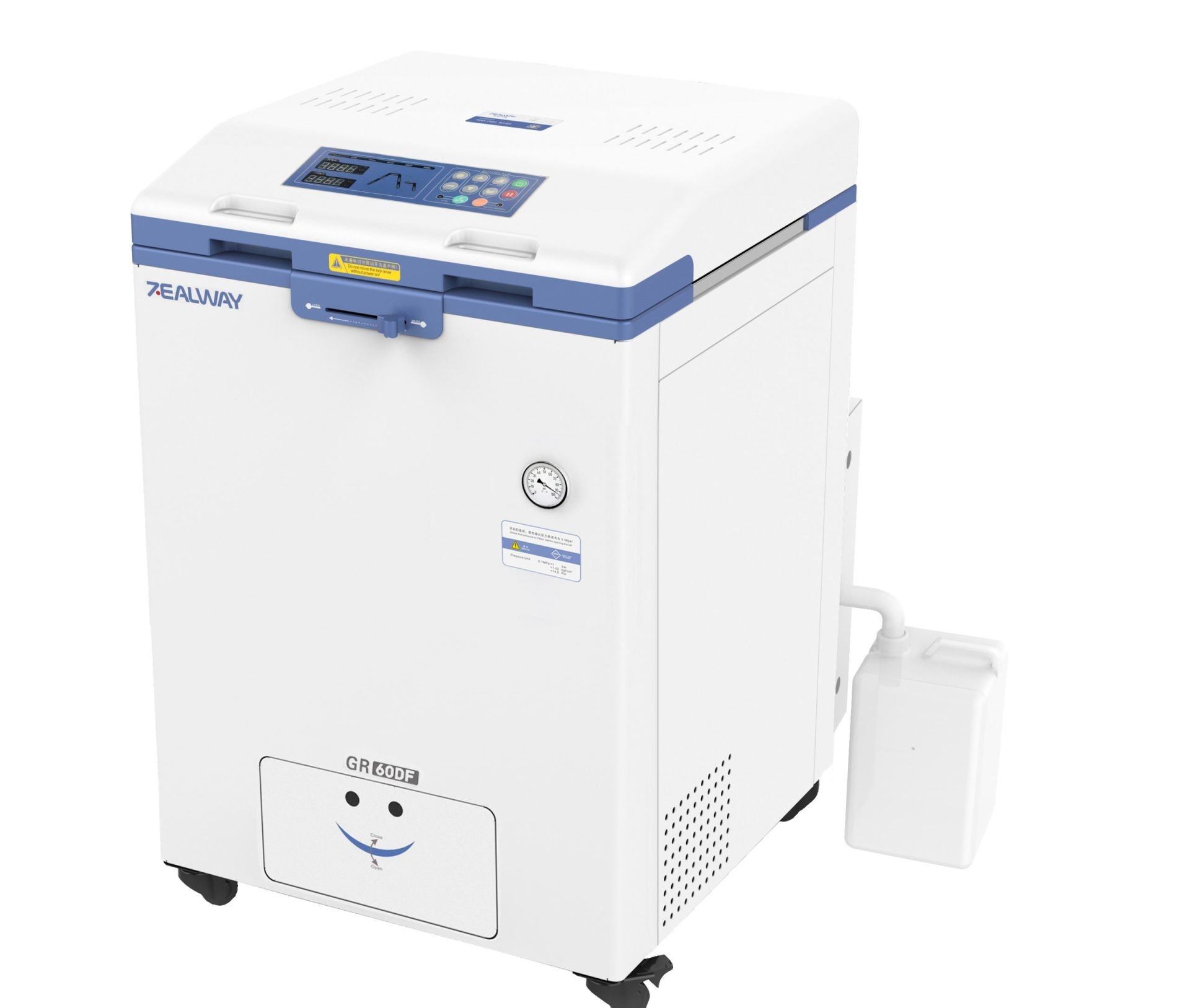 Zealway GR60SF Model Dik Tip (Üstten Yüklemeli) Otoklav, 60 Litre