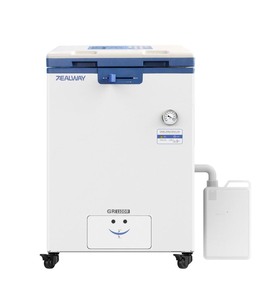 Zealway GR110SR Model Dik Tip (Üstten Yüklemeli) Otoklav, 110 Litre