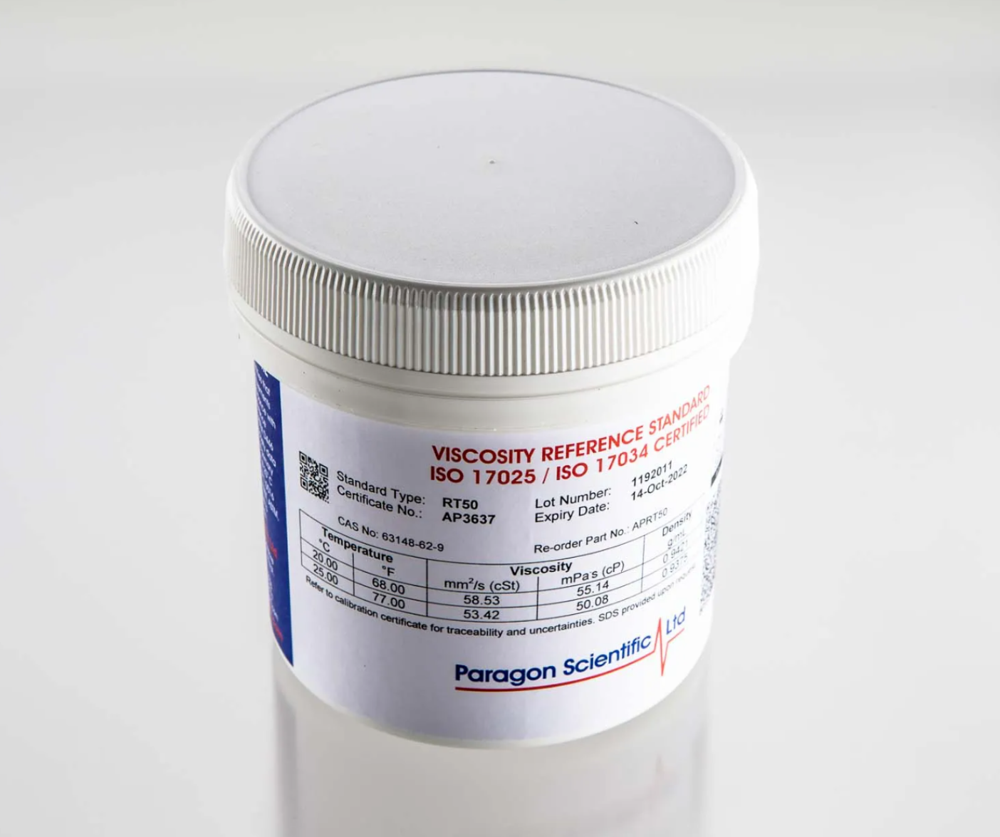 Anton Paar Silikon Viskozite Standardı AP RT50 600 ml - 55 / 50 mPa.s at 20 / 25 °C