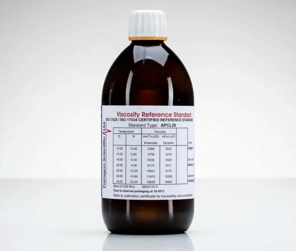 Anton Paar Düşük Sıcaklık Viskozite Standardı APCL28 CCS 500 ml - 16.682 mPa.s (-30 °C) ile 2.022 mPa.s (-10 °C) arası