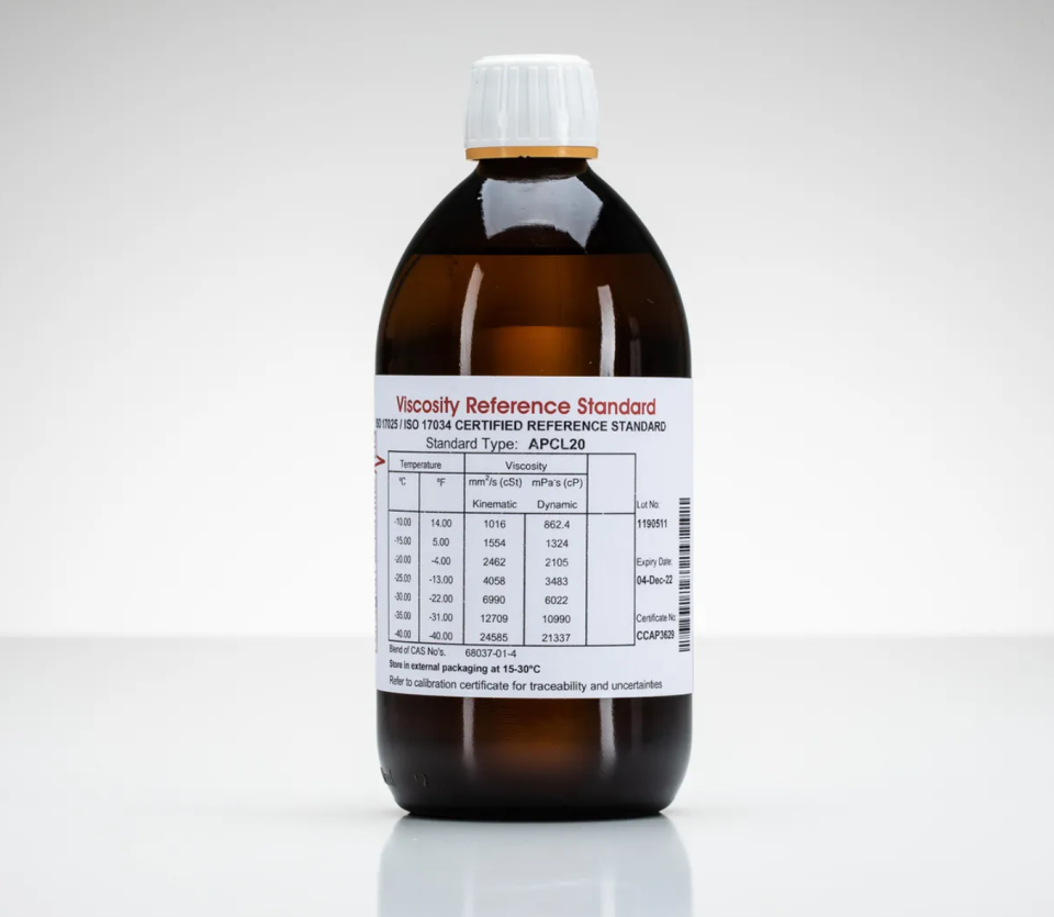 Anton Paar Düşük Sıcaklık Viskozite Standardı APCL20 CCS 500 ml - 21.337 mPa.s (-40 °C) ile 862,4 mPa.s (-10 °C) arası