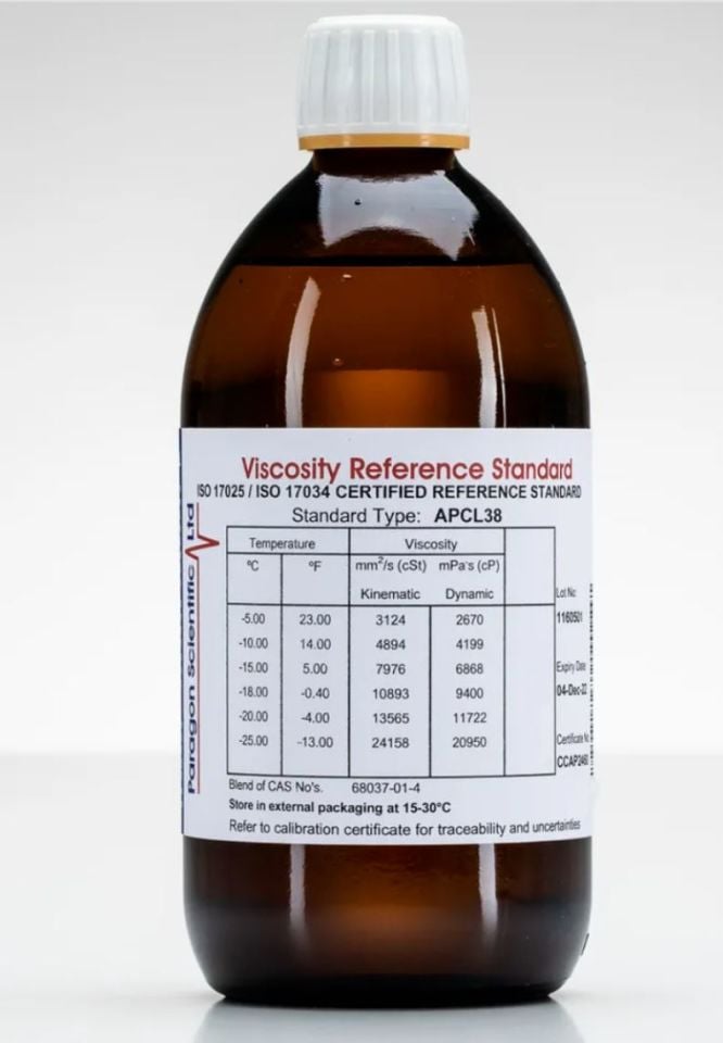 Anton Paar Düşük Sıcaklık Viskozite Standardı APCL38 CCS 500 ml - 20.950 mPa.s (-25 °C) ila 2.670 mPa.s (-5 °C) arası