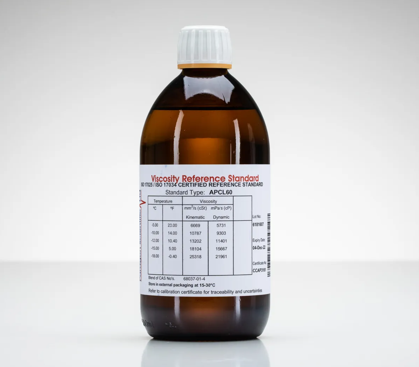 Anton Paar Düşük Sıcaklık Viskozite Standardı APCL60 CCS 500 ml - 21.961 mPa.s (-18 °C) ila 5.731 mPa.s (-5 °C) arası