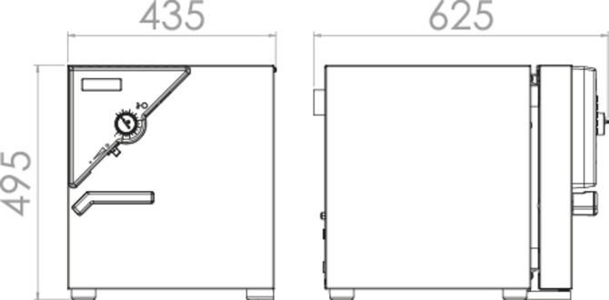 Binder ED23 Model Etüv, Doğal Hava Dolaşımlı, 20 Litre, Ortam Sıcaklığı+5 - 300°C