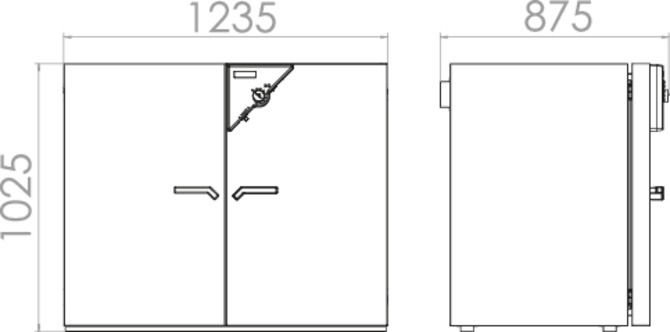 Binder ED400 Model Etüv, Doğal Hava Dolaşımlı, 400 Litre, Ortam Sıcaklığı+5 - 300°C