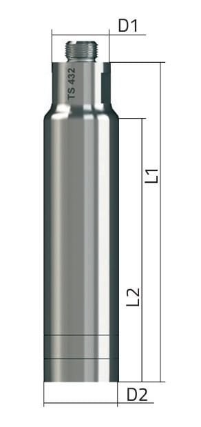 Bandelin Sonopuls Ultrasonik Homojenizatörler için TS 432 Model Titanyum Prop