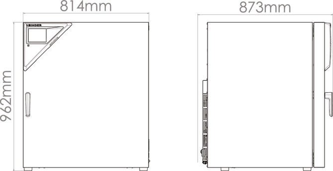 Binder M260 Model Basınçlı Isı Dolaşımlı ve Gelişmiş Program Fonksiyonlu Kurutma ve Isıtma Etüvü, 256 Litre, Ortam Sıcaklığı+14 - 300°C