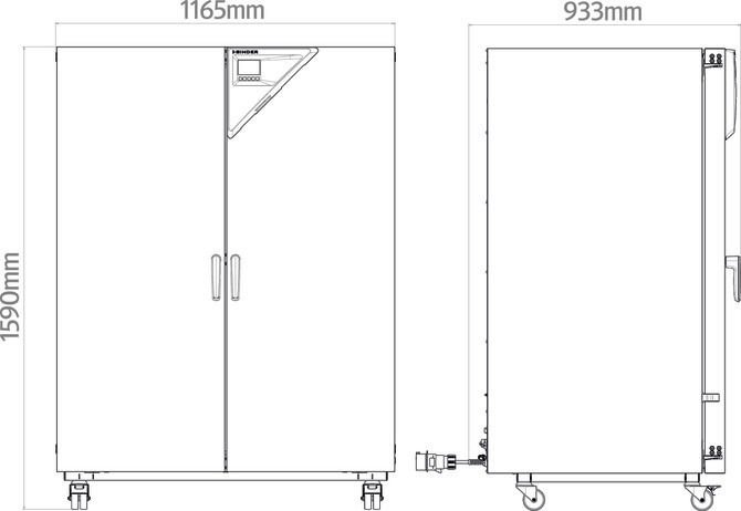 Binder FP720 Model Fanlı ve Program Fonksiyonlu Etüv, 741 Litre, Ortam Sıcaklığı + 12°C - 300°C