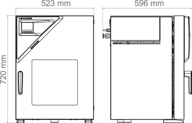 Binder VD23 Model Yanıcı Olmayan Solventler için Vakumlu Etüv, 24 Litre, Ortam Sıcaklığı+9 - 220°C
