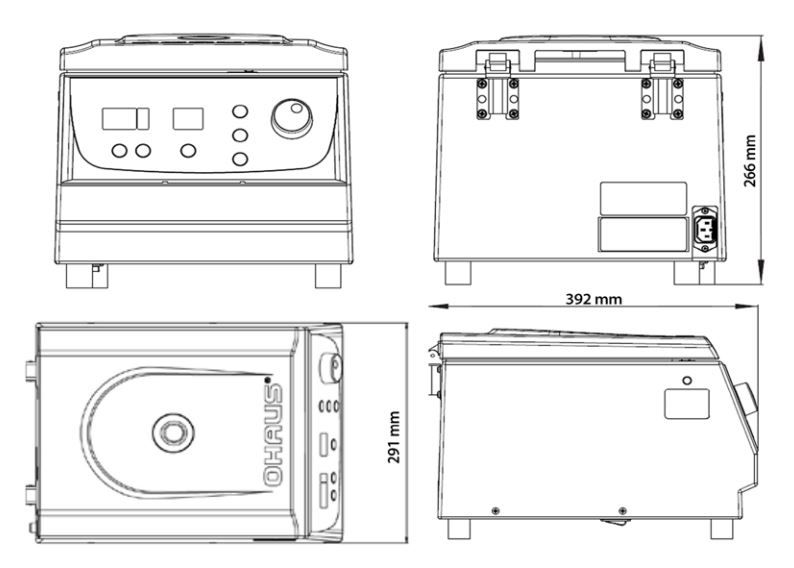 Ohaus Frontier™ 5000 Serisi FC5706 230V Model Masa Üstü Multi Santrifüj