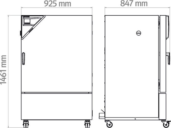 Binder KB ECO 240 Model Termoelektrik Soğutmalı Soğutma İnkübatörü, 247 Litre, 0-70°C (ortam sıcaklığının maksimum 28°C altında)
