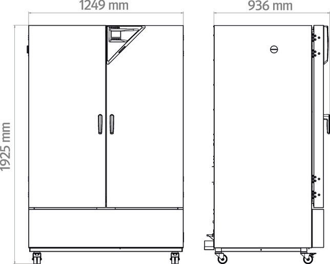 Binder KB ECO 720 Model Termoelektrik Soğutmalı Soğutma İnkübatörü, 700 Litre, 0-70°C (ortam sıcaklığının maksimum 26°C altında)