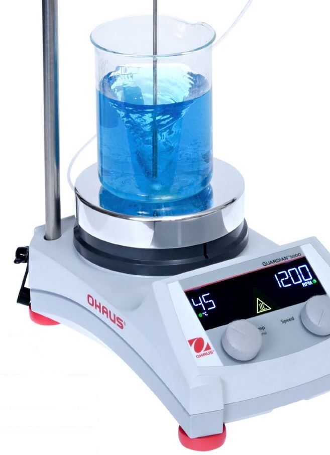 Ohaus Guardian™ 5000 e-G51HSRDM Model Digital Isıtıcılı Manyetik Karıştırıcı, 20L, 1600 rpm, Oda Sıcaklığı+5°C – 380°C