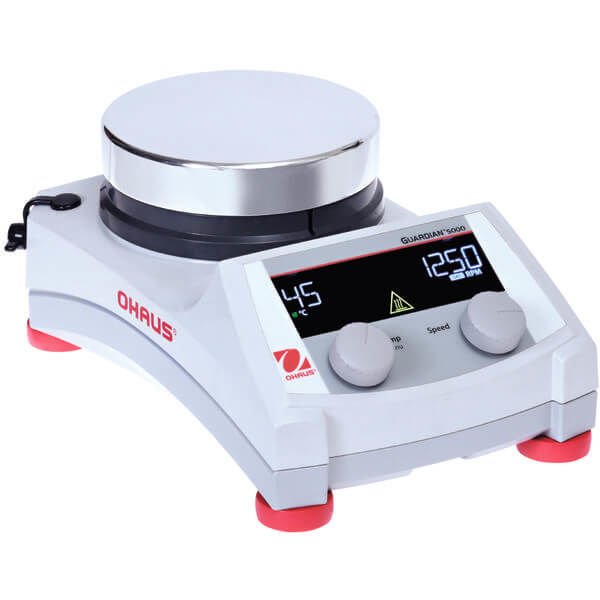 Ohaus Guardian™ 5000 e-G51HSRDM Model Digital Isıtıcılı Manyetik Karıştırıcı, 20L, 1600 rpm, Oda Sıcaklığı+5°C – 380°C