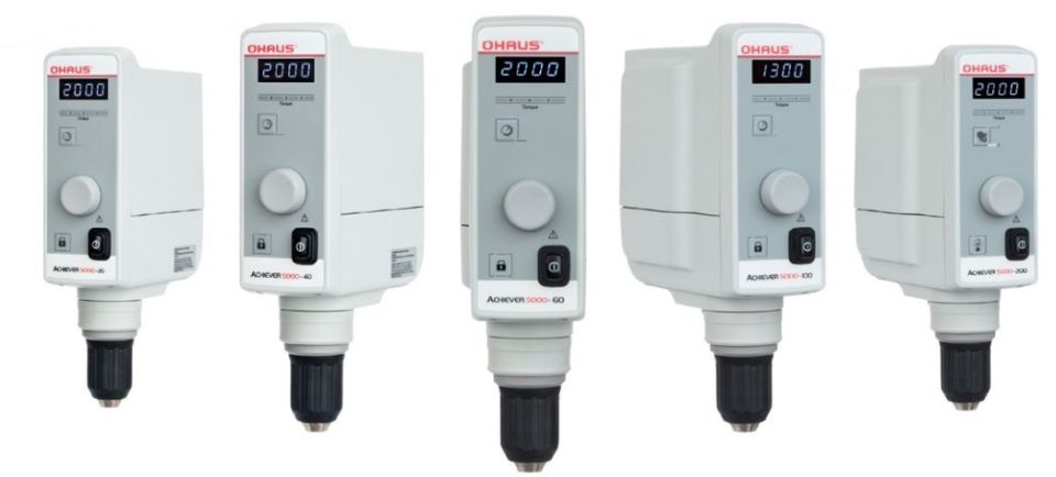 Ohaus Achiever™ 5000 e-A51ST040 Model Mekanik Karıştırıcı, 25L, 2000 rpm, 25,000 mPas