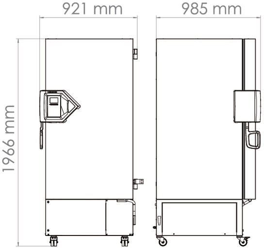 Binder UFV 500 Model Ultra Düşük Sıcaklıklı Derin Dondurucu, Su Soğutmalı, 501 Litre, -90...-40 °C