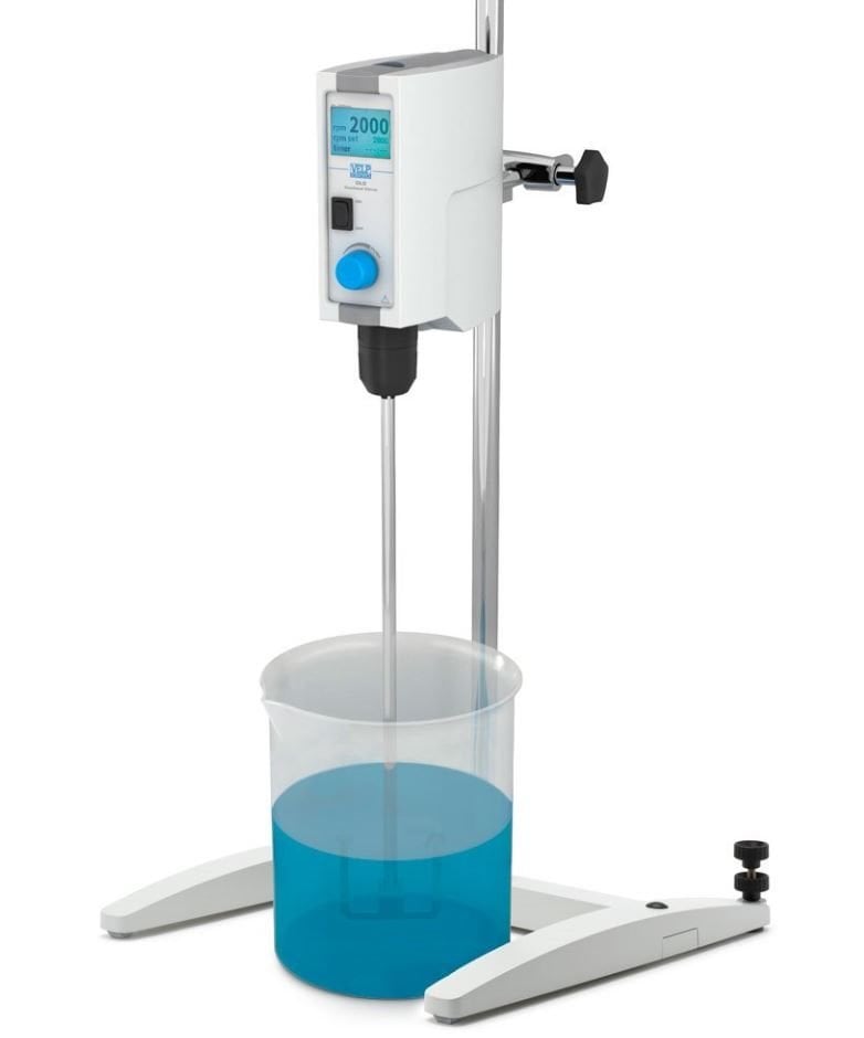 Velp DLS System Model Dijital Mekanik Karıştırıcı Seti, 25L, 2000 rpm, 25000 mPas (Klamp, Stant ve Uç Dahil)