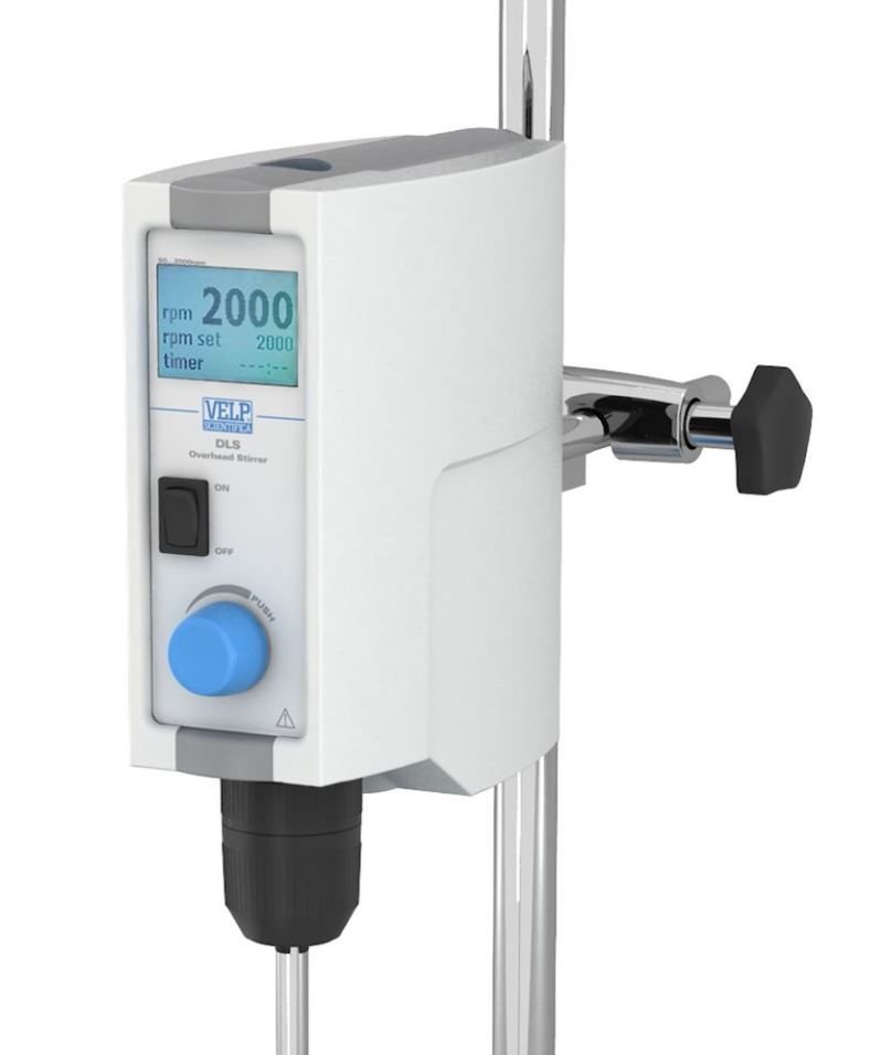 Velp DLS System Model Dijital Mekanik Karıştırıcı Seti, 25L, 2000 rpm, 25000 mPas (Klamp, Stant ve Uç Dahil)