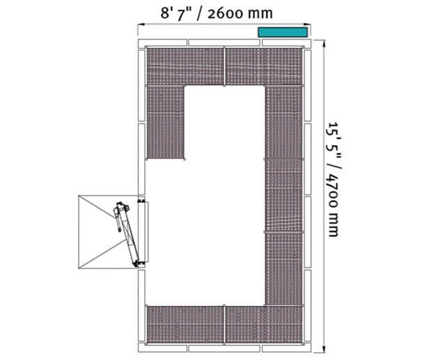 Binder WIC3 Model Girilebilen Stabilite Test Kabini, 24516 Litre, 10 - 50°, Klimalı