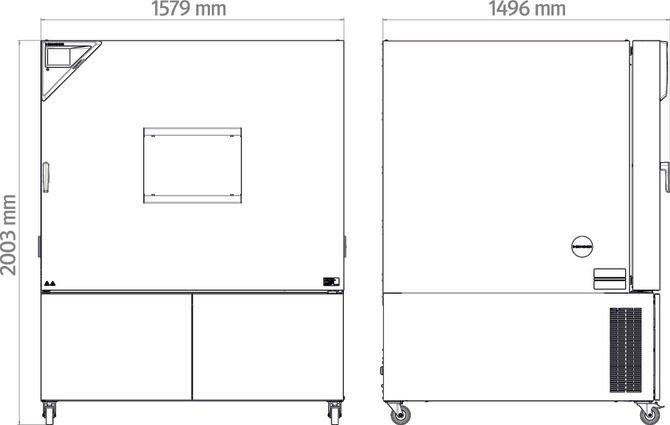 Binder MK1020 Model Dinamik İklimlendirme Kabini, 991 Litre, -40...180°C
