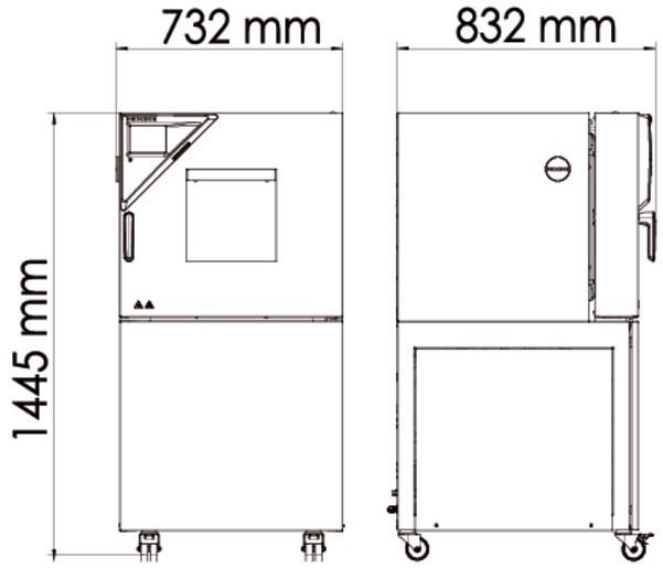 Binder MKF56 Model Nem Kontrollü Dinamik İklimlendirme Kabini, 60 Litre, -40...180°C, 10-98 %RH Nem