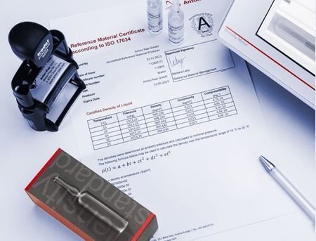 Anton Paar Yoğunluk Standardı: 40 °C'de Yağ 30 cSt