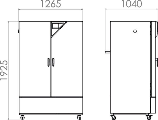 Binder KMF720 Model İklimlendirme Kabini, 700 Litre, -10...100°C, %10-98 RH nem