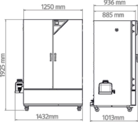 Binder KBF-S ECO 720 Model Termoelektrik Soğutmalı İklimlendirme Kabini, 700 Litre, 0-70°C , %10-80 RH nem