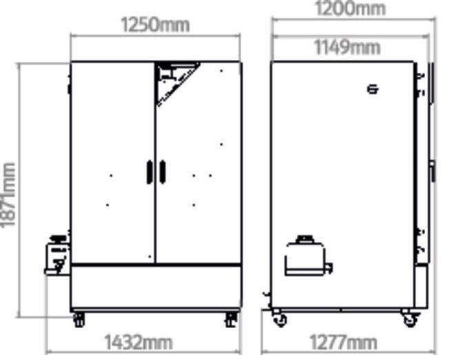 Binder KBF-S ECO 1020 Model Termoelektrik Soğutmalı İklimlendirme Kabini, 1020 Litre, 0-70°C , %10-80 RH nem