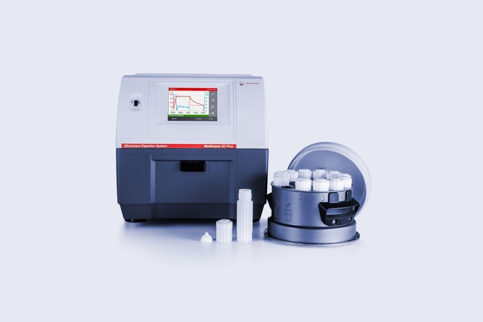Anton Paar Multiwave GO Plus Model Mikrodalga Yakma Ünitesi, 12 adet 50 ml Yakma Kabı