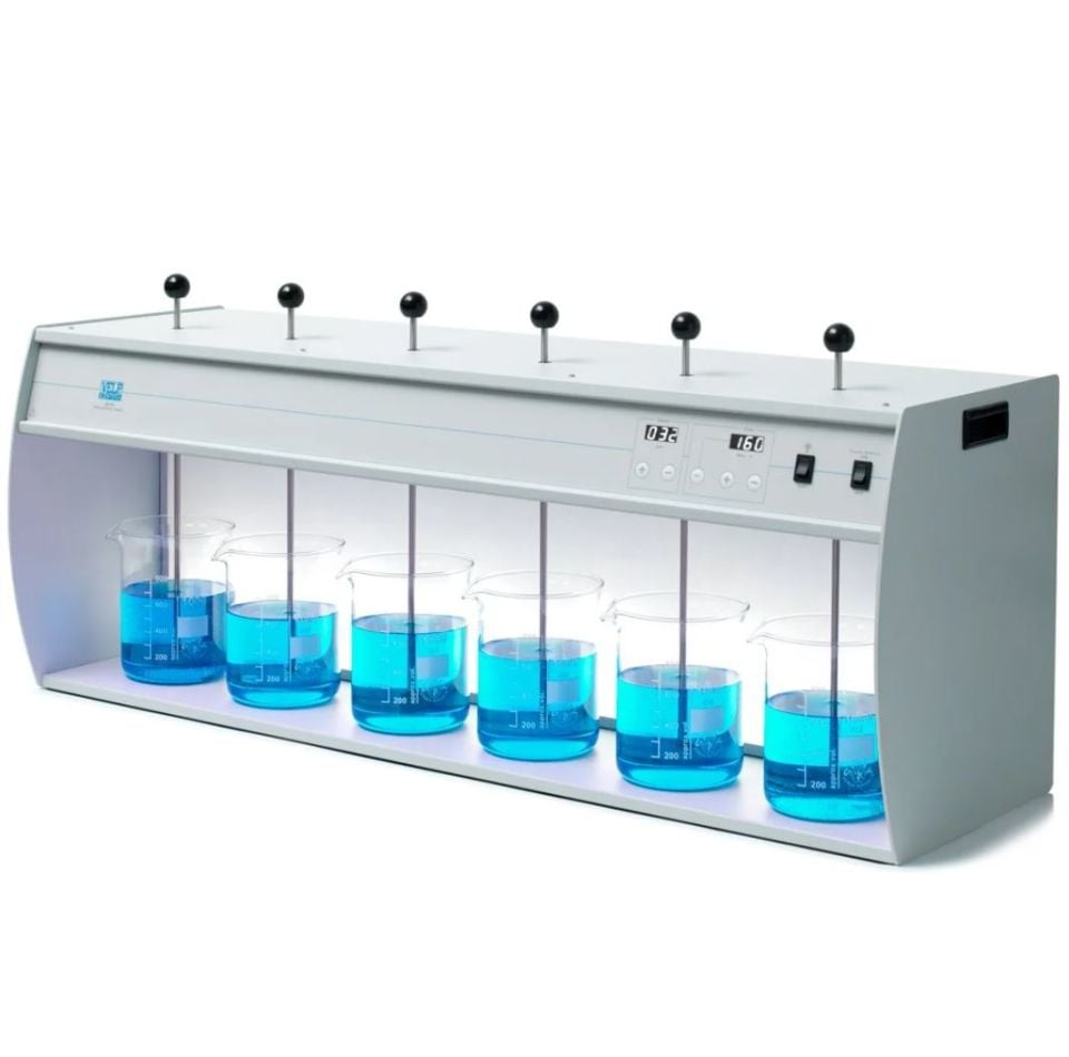 Velp JLT-6 Model Dijital Kontrollü Jar Test Cihazı (Flokülatör)