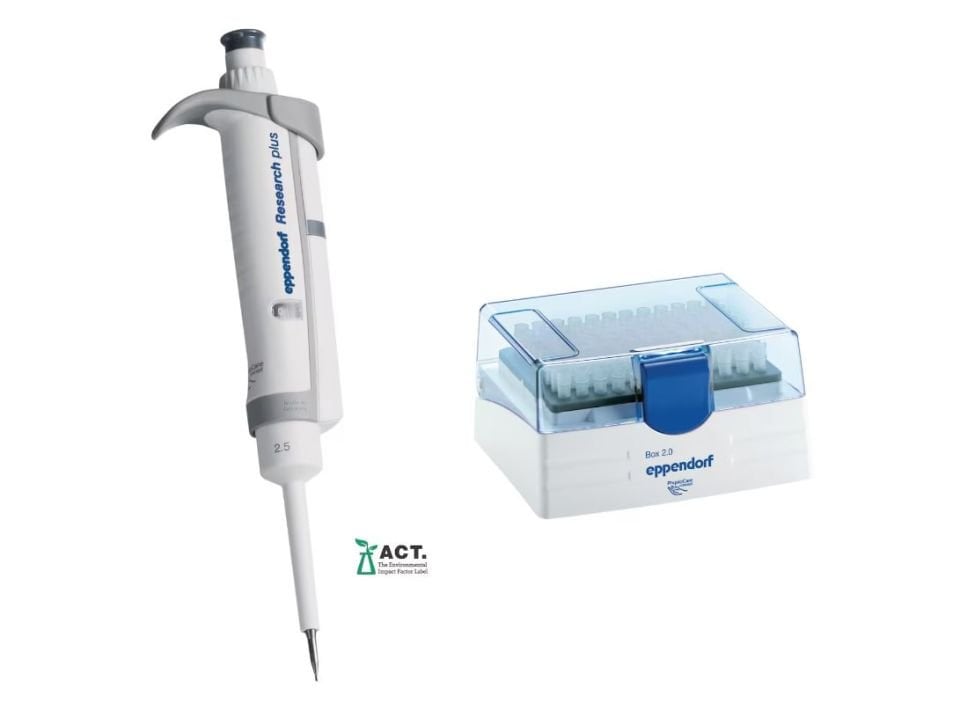 Eppendorf Research® Plus 0.1 – 2.5 µL Tek Kanallı Otomatik Pipet