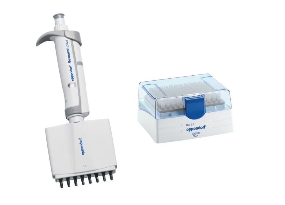 Eppendorf Research® Plus 0,5 – 10 µL 8 Kanallı Otomatik Pipet