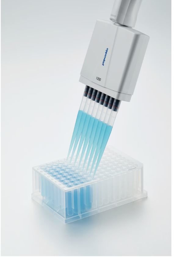 Eppendorf Research® Plus 30 – 300 µL 8 Kanallı Otomatik Pipet