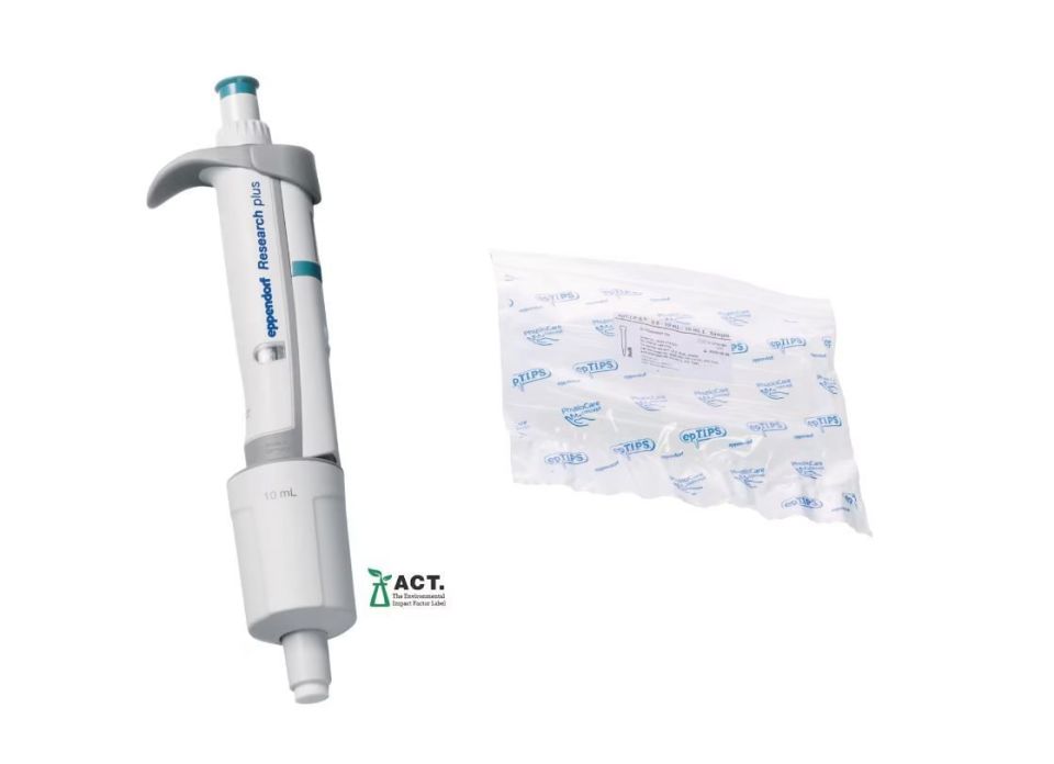 Eppendorf Research® Plus Otomatik Pipet Seti: 100 – 1,000 µL, 0.5-5 mL, 1-10 mL Kutulu Uçları ile Komple Set – Option 3