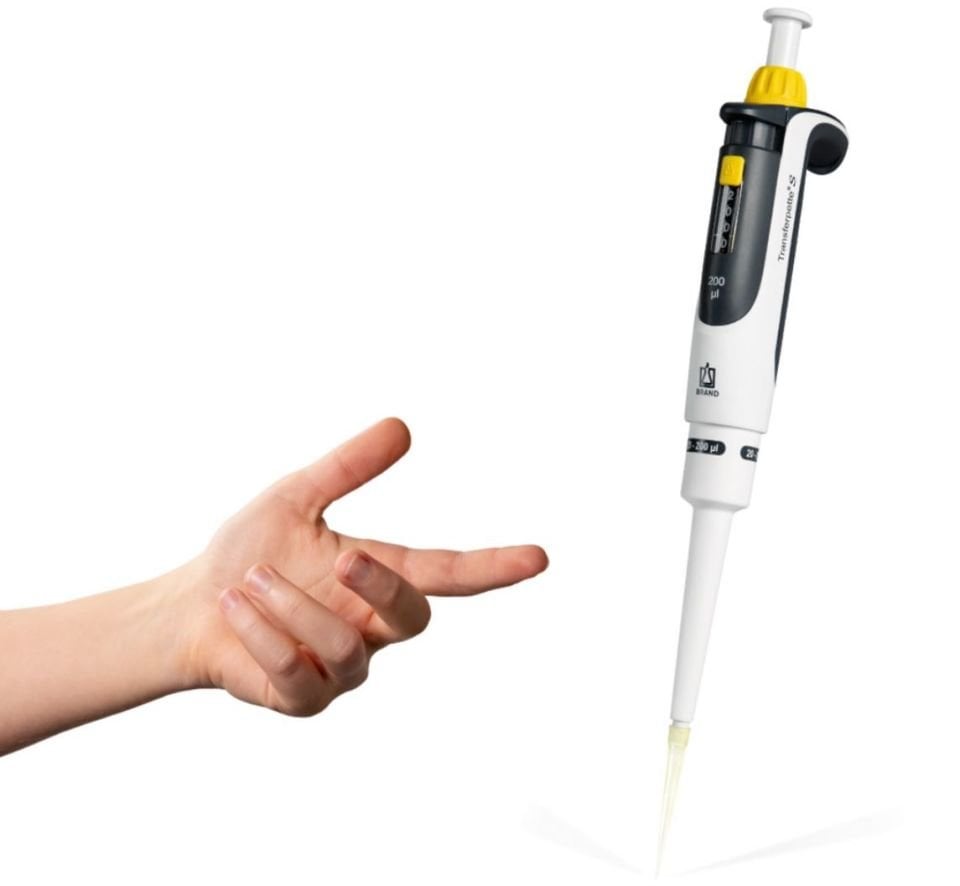 Brand Transferpette® S D-1 Model 0.1 - 1 µl Tek Kanallı Ayarlanabilir Mikropipet