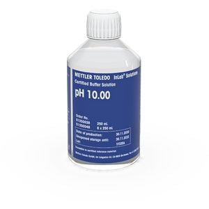 Mettler Toledo Certified (Sertifikalı) Buffer (Tampon) Çözeltisi pH 10.00, 250 mL