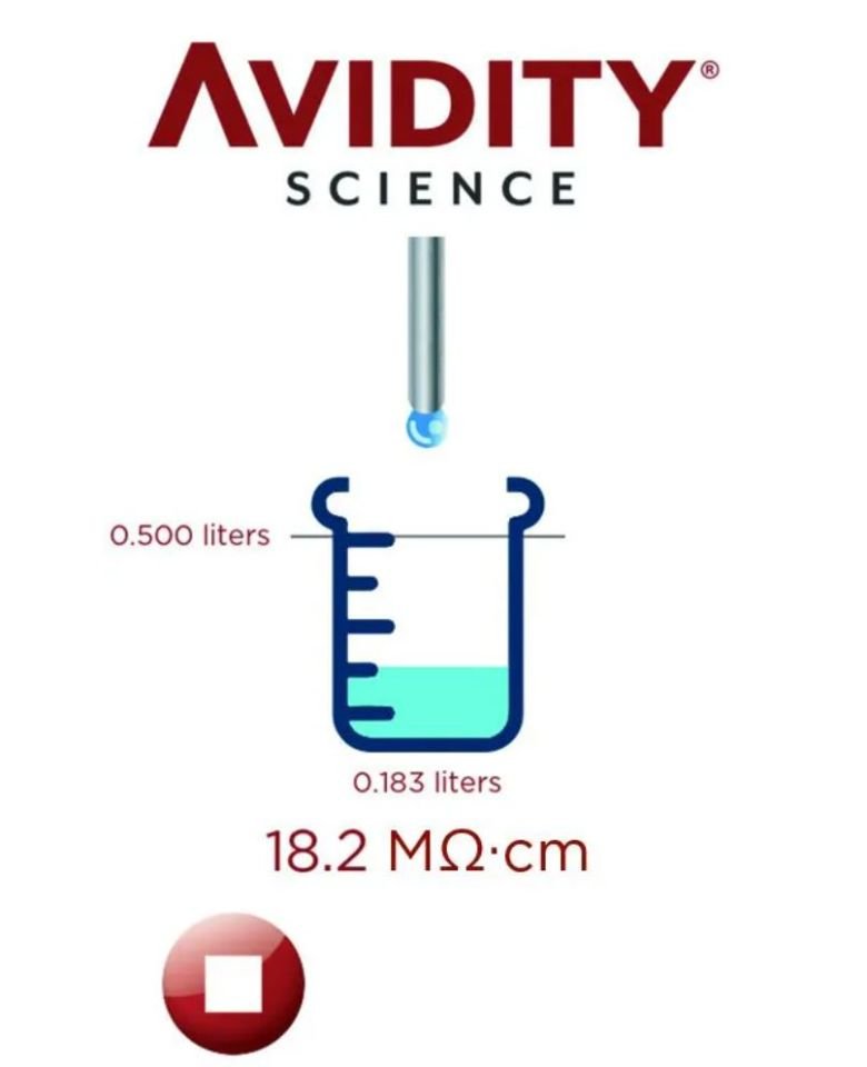 Avidity Science Solo™ S UVLED Model Ultra Saf Su Saflaştırma Sistemi, Tip 1