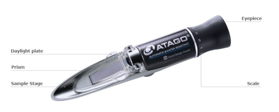 Atago Master Serisi Dürbün Tipi El Refraktometresi