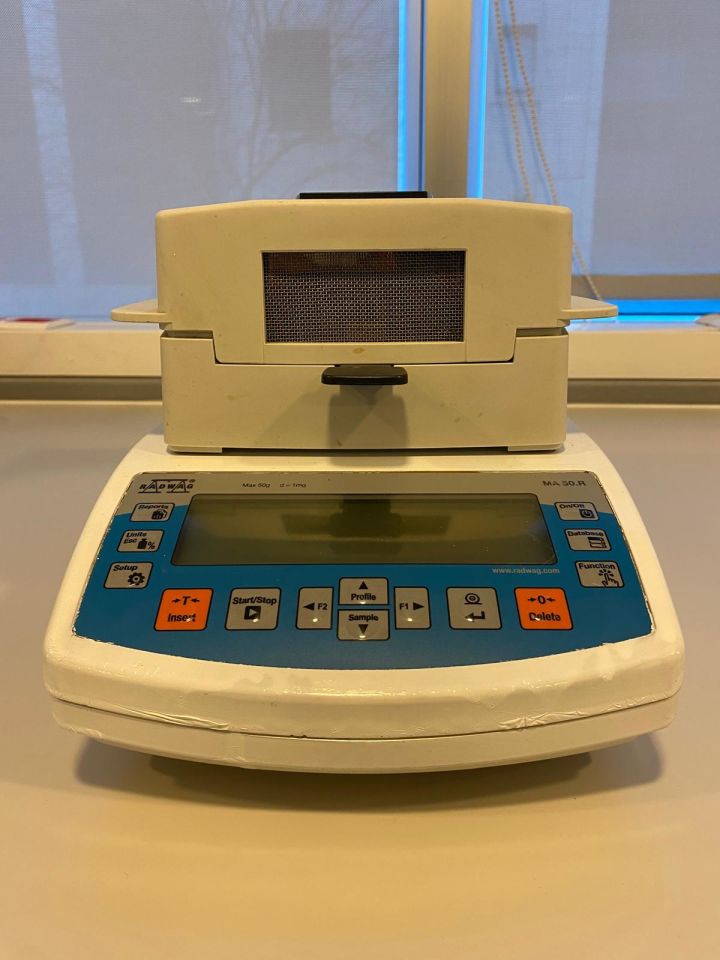 Radwag MA 50.R Model Nem Tayin Cihazı, 50 g kapasite, 1 mg doğruluk, 250°C (Yenilenmiş 2. el)