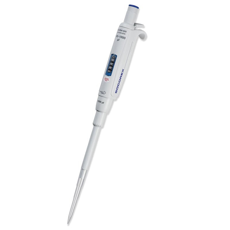 Socorex Acura 825 Model Dijital Ayarlı Mikro Otomatik Pipet, 5 - 50 µL