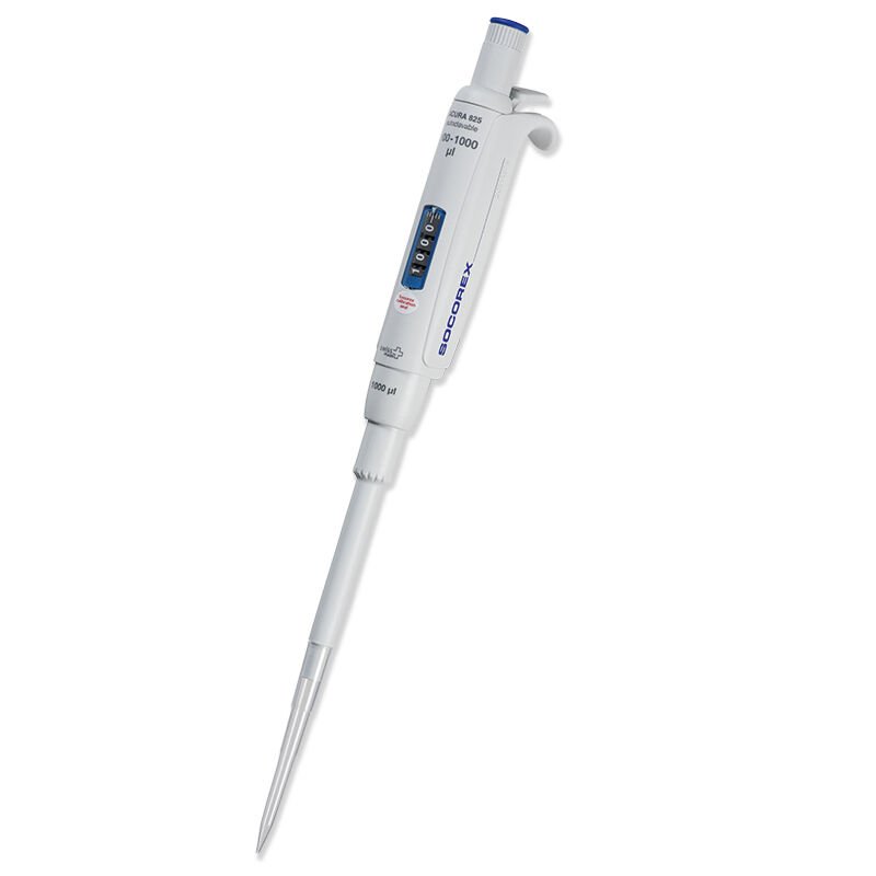 Socorex Acura Triopack 825.TRIO.C 3’ lü Ayarlı Mikro Otomatik Pipet Seti, 2 μL (0.1 - 2), 10 μL (0.5 - 10), 50 μL (5 - 50)