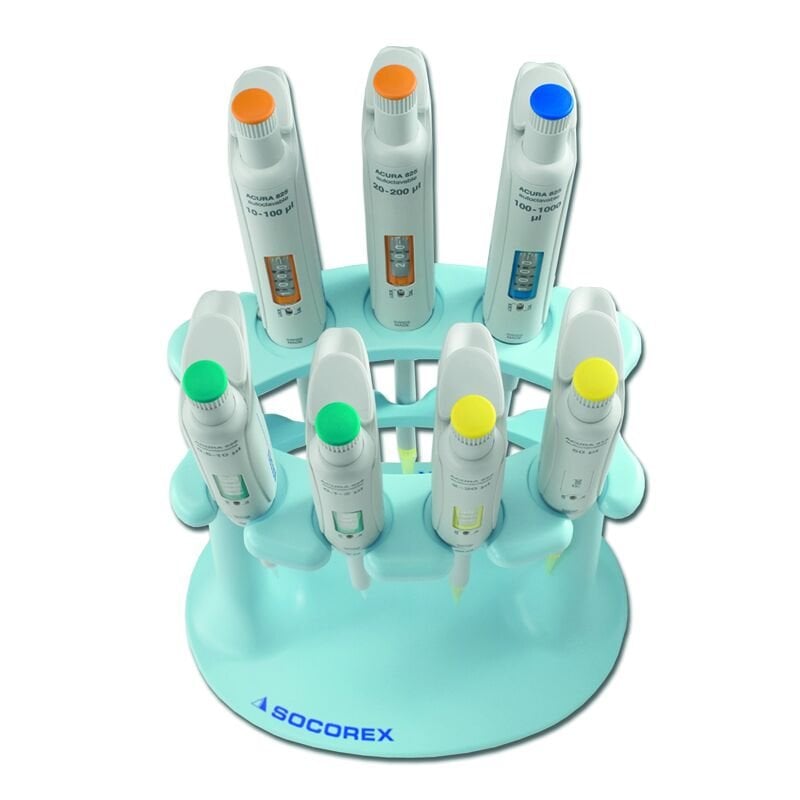 Socorex Acura Triopack 825.TRIO.C 3’ lü Ayarlı Mikro Otomatik Pipet Seti, 2 μL (0.1 - 2), 10 μL (0.5 - 10), 50 μL (5 - 50)