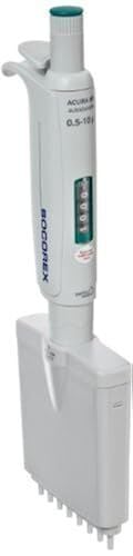 Socorex Acura 855 Model Ayarlı 12 Kanallı Otomatik Pipet, 0.5 - 10 µL