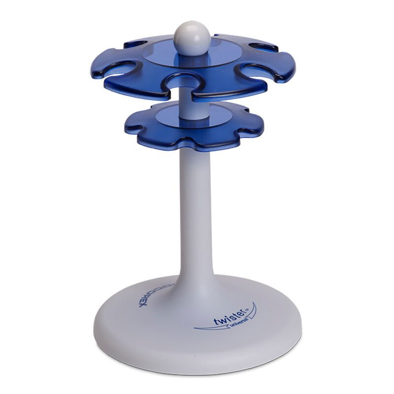 Socorex Twister™ Universal 336 Model 6' lı Döner Pipet Standı (Tüm Markalar İçin)