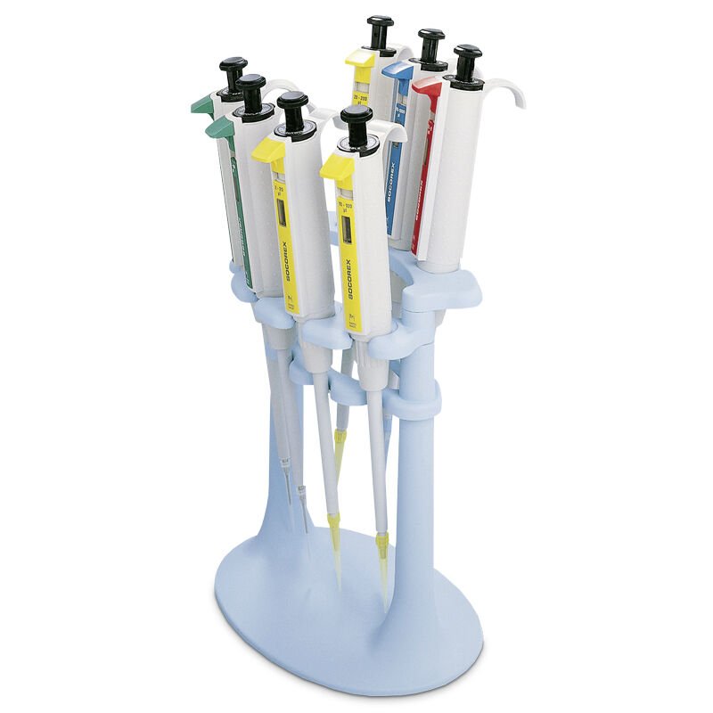 Socorex In-line Universal 337 Model 7' li Pipet Standı (Tüm Markalar İçin)