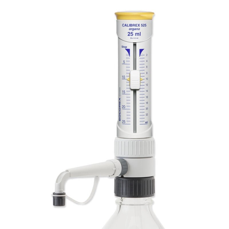 Socorex Calibrex Organo 525 Model Şişe Üstü Dispenser, 5 - 50 mL