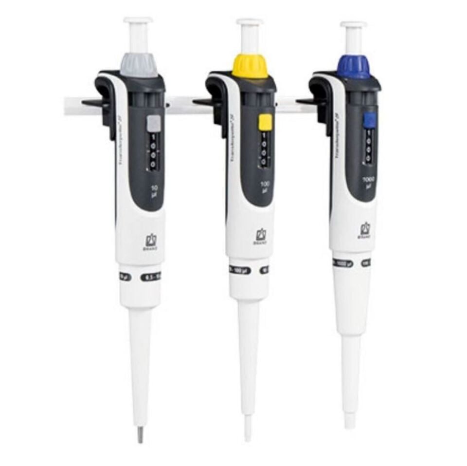 Brand Transferpette® S 705892 Starter-kit Macro Model Tek Kanallı Ayarlanabilir Mikropipet Seti, 3 pipet: D-1000 (100-1000µl), D-5000 (500-5000µl), D-10000 (1000-10000µl)